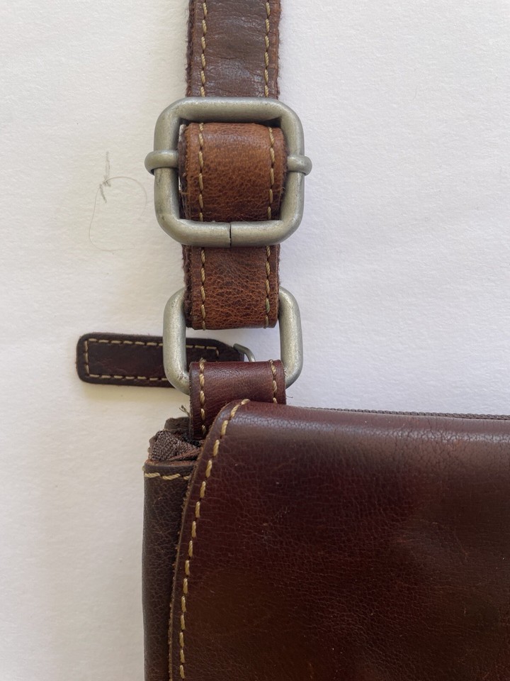 Jack Voyager Purse Mini Crossbody Brown Buffalo Leather Small