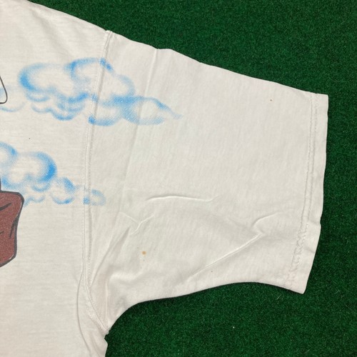 Vintage Tasmanian Devil Shirt Mens XL White 1997 Taz Fishing Get Reel AOP 90s - Picture 8 of 17