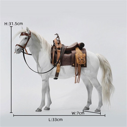 Modellino animale cavallo JXK 1/6 con sella GK scena model toy nuovo senza personaggi - Foto 7 di 10