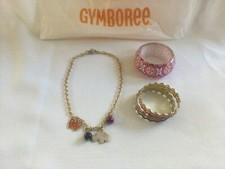 GYMBOREE ELEPHANT SPICE MARKET NECKLACE BRACELETS EUC