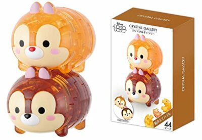 Puzzle 3D Crystal Gallery Chip & Dale | 46 Pezzi Disney Per Collezionisti (Import Giappone)