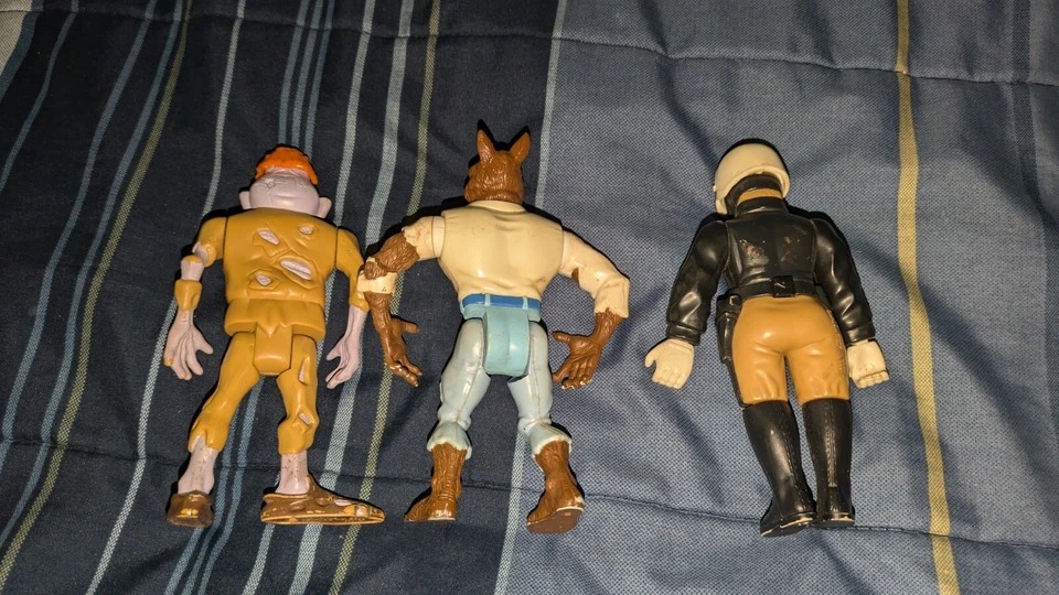 The Real Ghostbusters Lot Wolfman Zombie X Cop Monster Figure Kenner 1989 - Image 2 of 2