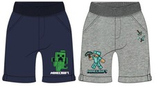 Minecraft Bermudas Shorts Kurze Hose Grau & B...