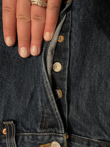 Vaqueros Levi's para hombre pierna recta con botones mosca talla 38x32 nuevos - Imagen 9 de 11