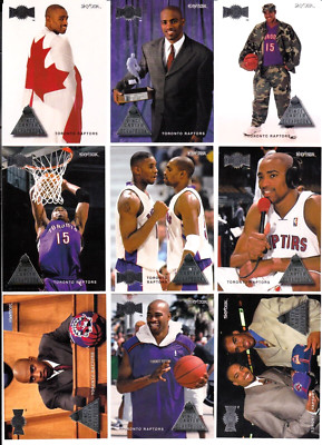 1999-00 Metal Basketball Vince Carter Scrapbook Complete Insert SET of 10 Cards