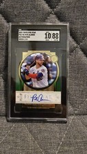2022 TOPPS FIVE STAR PETE ALONSO GREEN AUTO 1/15 #FSA-PA Graded SGC 10/8
