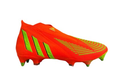 adidas Predator Edge+ SG Soccer Cleats Mens Size 11 GW1038 Solar Red Primeknit