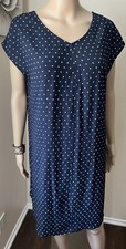 MADEWELL Women’s Casual BLOUSON TUNIC Shirt Dress Polka Dots sz S