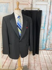 FWI Formal Wear International Tuxedo 44R Black Formal Mens Suit Tuxedo Formal