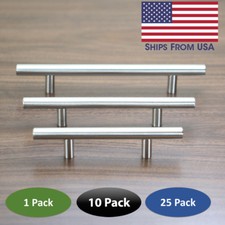 Cabinet Pull Kitchen Dresser Satin Nickle Bar Handle CC Hole 3" Inch 96MM 128MM 