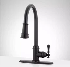 Signature Hardware SHXCAM107MB Amberley Kitchen Faucet – Matte Black 459727