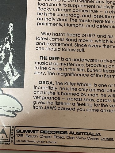Music From Star Wars And Other Films Vinyl Record LP Summit Dust Cover VGC - Picture 5 of 5