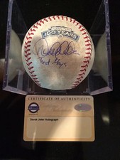 9/13/12 DEREK JETER SIGNED/INSCRIBED GAME USED BASEBALL-TIES MAYS UNDER 100 YEAR