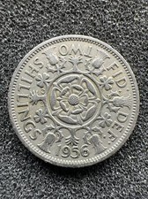 FLORIN  / TWO SHILLINGS ELIZABETH II COIN 1956