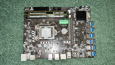 B250C BTC Mining Motherboard 12XPCIE  to USB3.0 Graphics Card Slot