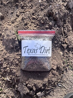 TEXAS DIRT - Top / Ground Soil - For Texans Out of State or Country.