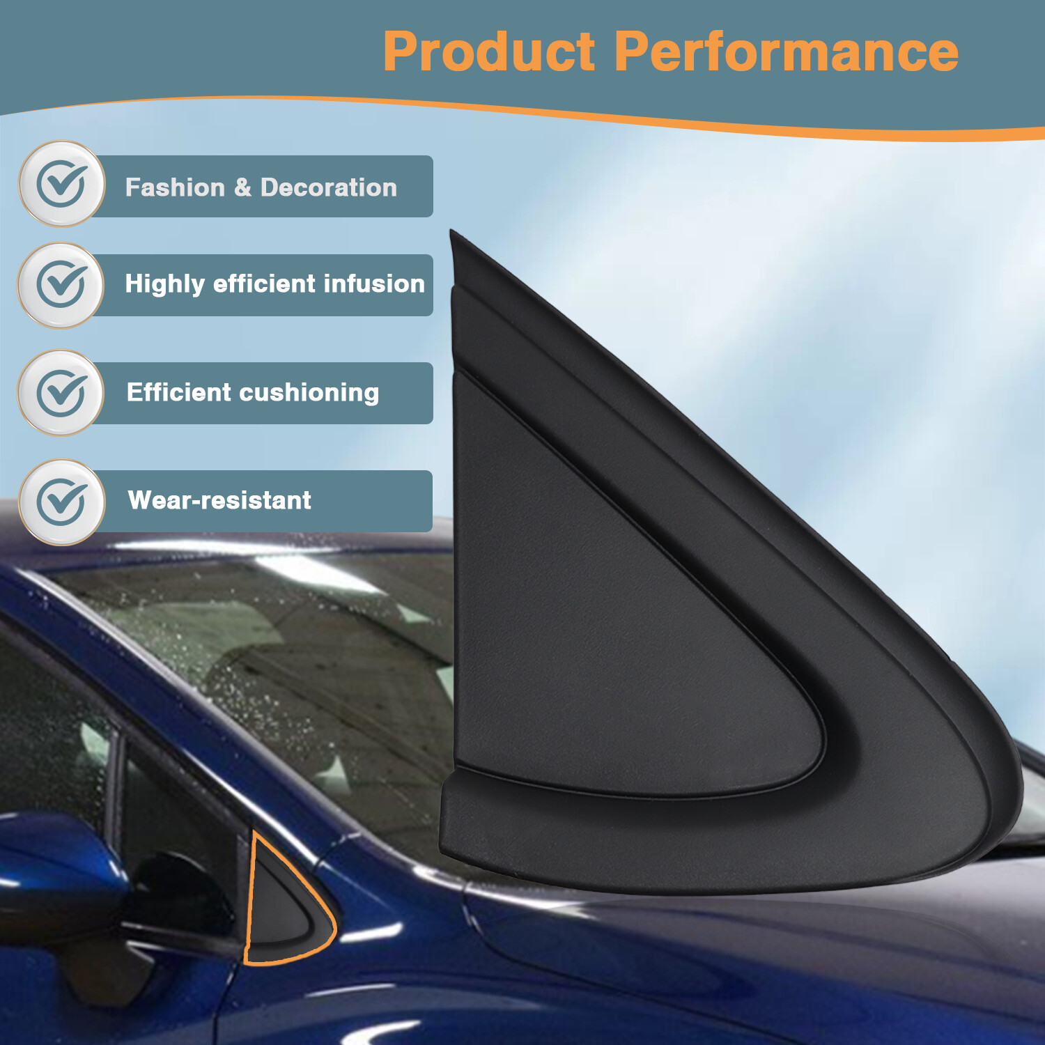 New Front Passenger Side Triangle Molding Trim for Chevrolet Cruze 84106818