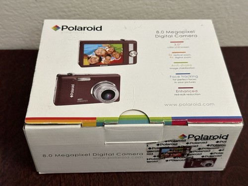 Polaroid t831 Digital Camera Black Cherry 8MP 3X Optical Zoom Tested Working - Picture 13 of 15