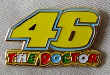 *NEW* The Doctor 46 enamel badge. MotoGP, V Rossi. Yamaha YZR-M1, Simoncelli