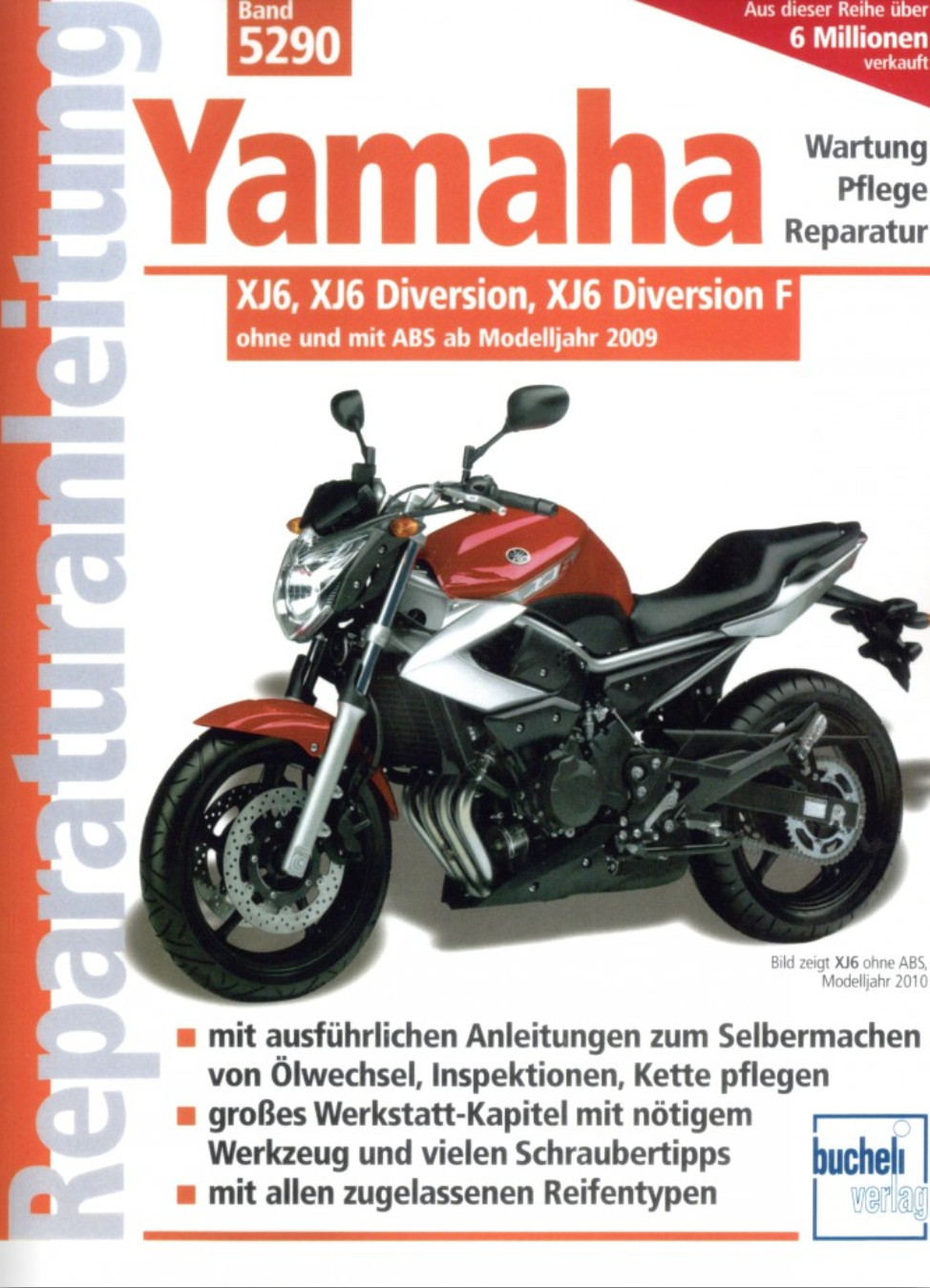 Thumbnail - Yamaha Xj6, Xj6 Diversion, Xj6 Diversion F (09>) Reparaturanleitung