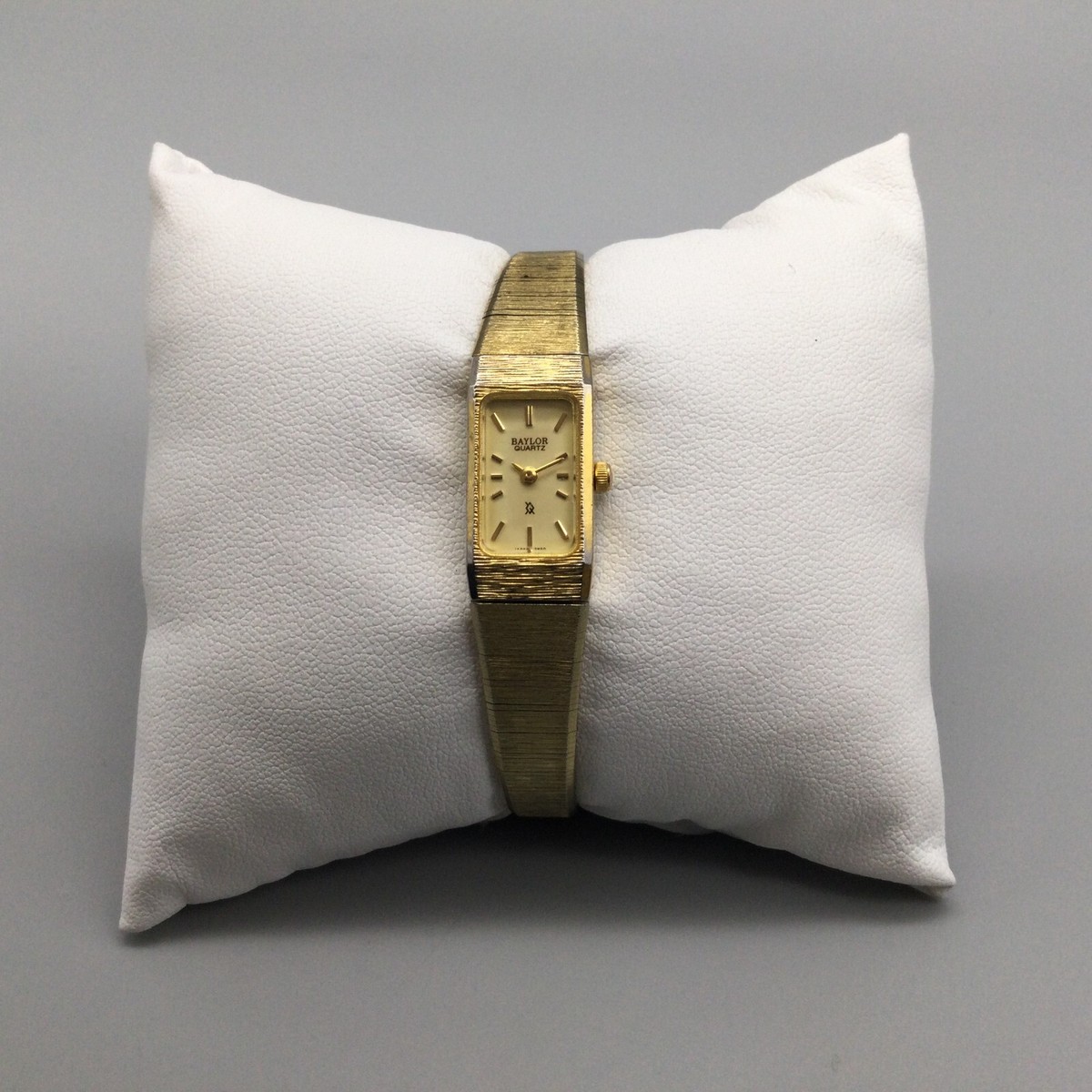 Vintage Baylor Watch Women 12mm Gold Tone Textured Band New Vintage Baylor Watch Women 12mm Gold Tone Textured Band New