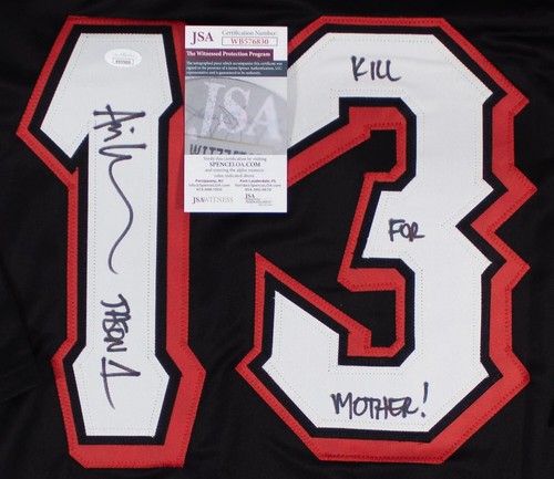 Ari Lehman Jason 1, ¡Mata por madre! Camiseta deportiva de hockey personalizada firmada por Jason Voorhees - Imagen 2 de 3