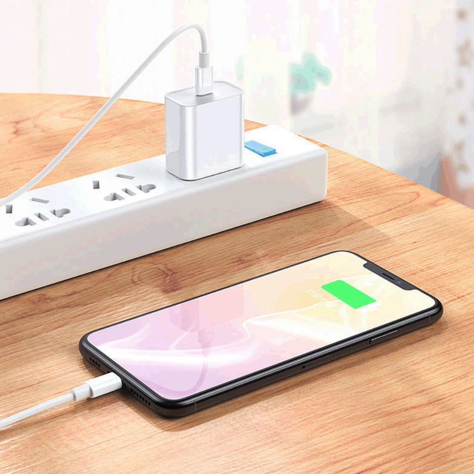 For iPhone 11 12 13 XR Fast Charger 20W Rapid USB C Wall Adapter PD Type C Cable - Image 3 of 4