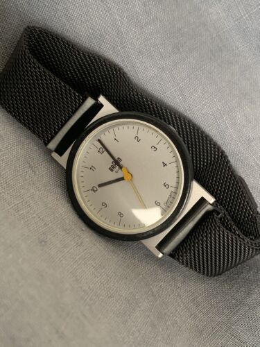 Braun AW10 Quartz (4 789) Black Dial Made In Germany Rams & Lubs Classic Design - Picture 1 of 10