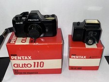 Asahi Pentax Auto 110 Film Camera Black 24mm f/2.8 From Japan  110 Af-100P