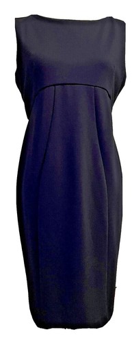 adrienne vittadini linen dress Adrienne Vittadini Linen Tunic Dress Striped Gray/Black Women's Size Medium