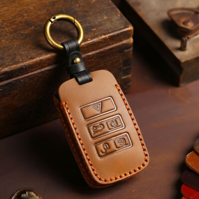 Leather Car Key Fob Case Cover Fit for Land Rover Range Rover Evoque Velar USA