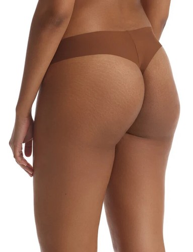 Commando Better than Nothing Butter Mid-Rise Thong Panty CT16  Cinnamon  XS - Picture 4 of 5