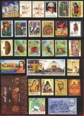 Indien 2017 Year Pack Komplettes Komplettset mit 218 Briefmarken