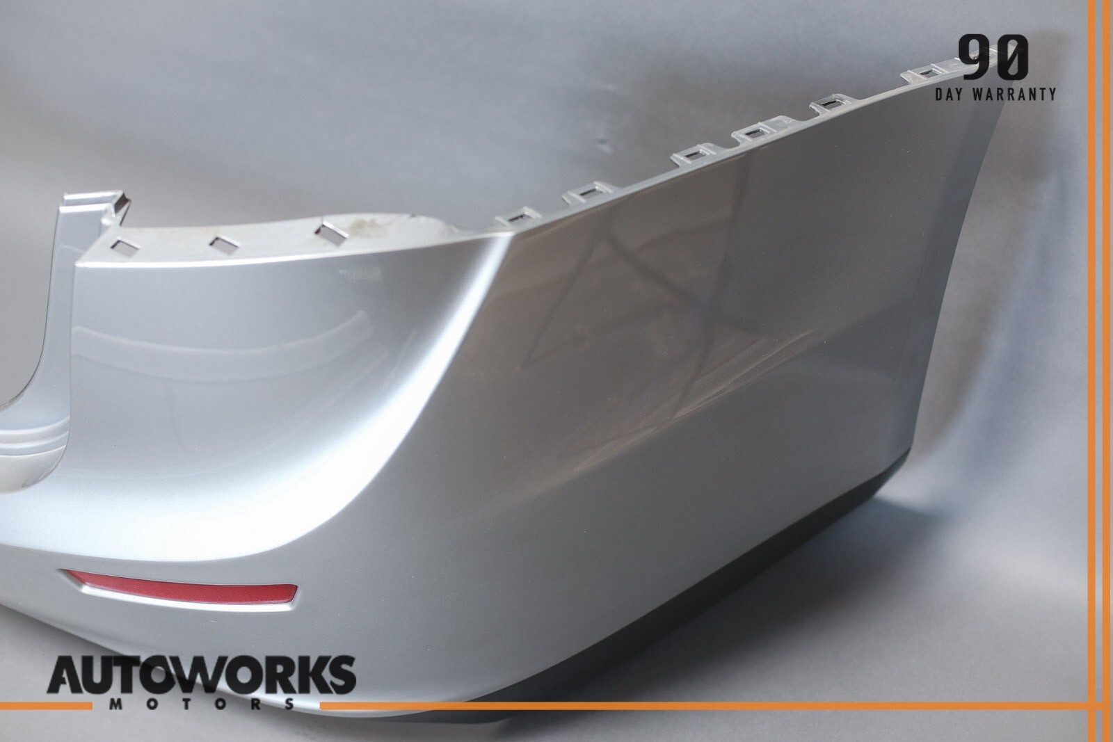 14-17 Maserati Ghibli M157 Rear Bumper Cover Panel w/ Lamp Grigio Metallo OEM