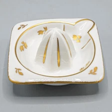 Limoges France Juicer Reamer Gold Hand Painted - FREE USA SHIPPING