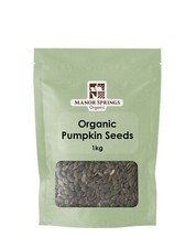 Organic Pumpkin Seeds 1kg by Manor Springs Organic 12.99 per kilo