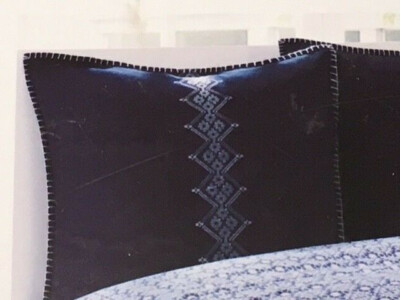 Echo Euro Pillow Sham - Shibori Navy