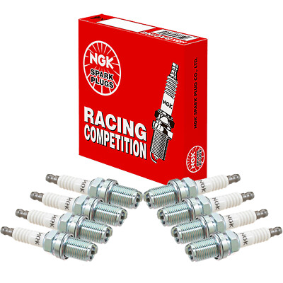 8-NGK R5671A9 5238 Racing Spark Plugs Race-Tuned-Turbo-NA-Supercharged-High Comp