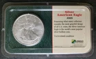 2005 $1 American Silver Eagle Dollar in a Littleton Holder
