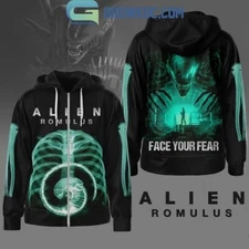 Alien Romulus Face Your Fear Hoodie Zip 3D