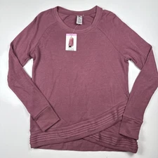 Women's Active Life Crushed Berry Long Sleeve Shirt Sweater Small NEW  msrp -$79