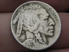 1929 D Buffalo Nickel 5 Cent Piece- Denver, Fine/VF Details, Partial Horn