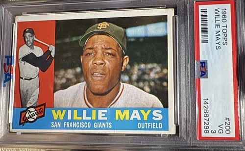 Graded 1960 Topps - Willie Mays #200 Vintage HOF Giants Legend