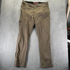 Wrangler Cargo Pants Mens 42x34 Khaki ATG All Terrain Gear Nylo Spandex Travel