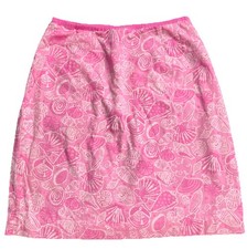 Lilly Pulitzer Vintage White Label Pink Sz 4 Skirt Beach Nautical Resort Preppy