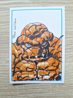 THE THING F4 SKETCHKARTE VON MARVEL COMIC KÜNSTLER RON WILSON