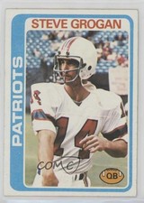 1978 Topps Steve Grogan #485 16ez
