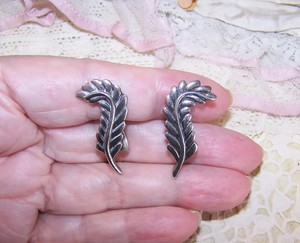 Vintage Made in Mexico Mexican Sterling Silver Earrings - Screwback Findings