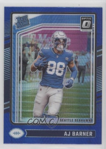 2024 Panini Donruss Optic Rated Rookie Blue Hyper Prizm AJ Barner #204 1nb5