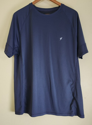 Primark Workout Men's Blue Short Sleeve T-Shirt, Size Extra Extra Large (XXL)
